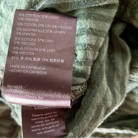 BDG Sadie Linen-Blend Dungarees Playsuit size large - Picture 6 of 16